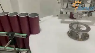 Machine automatique de thermoscellage de papier d'aluminium pour bouteilles de copeaux de papier