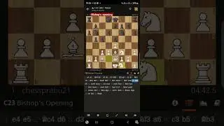 A classic example  of Prabus Queen Knight attack #chess #chessopening #chessstrategy#chesstactics