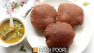 Ragi poori recipe, Fingermillet poori recipe