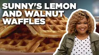 Sunny Anderson's Lemon and Walnut Waffles | Cooking for Real | Food Network