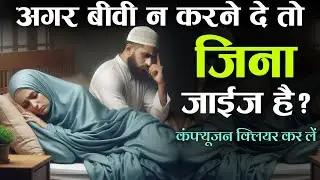 Agar Biwi Na Karne De To Kya Zina Jaiz Hai? Tahseel e ilM