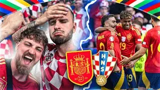ALLE im SCHOCK! KROATIEN wird rasiert.. 😱 SPANIEN Vs. KROATIEN Stadionvlog 🇪🇸🇭🇷💀