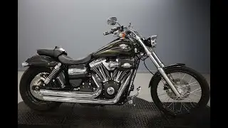 Used 2016 Harley-Davidson Dyna Wide Glide FXDWG In Black Quartz With Flames With Stage 1 For Sale