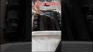 bus ac service | bus ac technician | ac service | #shorts | #shortvideo | #youtubeshorts | #hvac