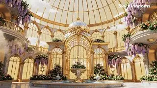 Celestial Sky Kingdom Dreams 🌌 | 4K Fantasy Palaces & Music for Deep Relaxation