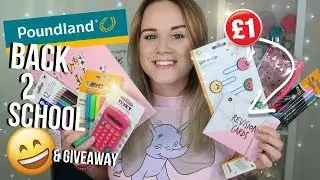 📚POUNDLAND BACK TO SCHOOL HAUL & GIVEAWAY!🎁