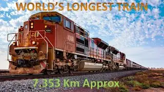 Longest Train in the World I Australian BHP Iron Ore I BHP iron ore #longesttrain #train #viral
