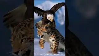 leopard vs eagle #shortvideo #animals #shotrs