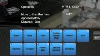 MTM Software/App - TMU Calculator&reg;: example with MTM-1
