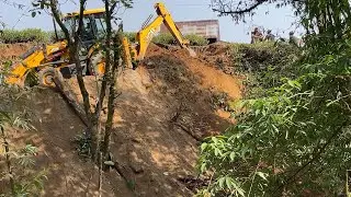 Connecting Road Less Villagers with New Hilly Road-Jcb Backhoe