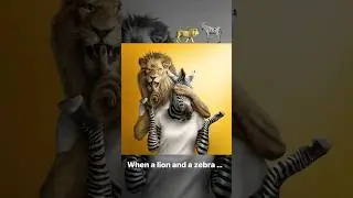 Lion and Zebra's Fun Game of Hide and Chase! 😂