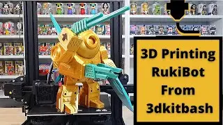 3D Printing RukiBot From 3dkitbash.com - Large 3D Print With Amazing Detail