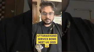 Uttarakhand MBBS Service Bond Of 5 Years Complete Information Neet UG PG 2025 #MBBS #Neet SVP #PwD