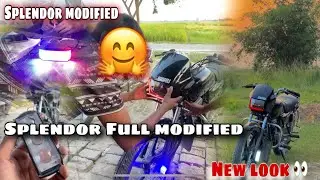 Splendor modified || 🥰How to install neon DRL💡in splendor headlight || स्प्लेंडर में लाईट कैसे लगाए