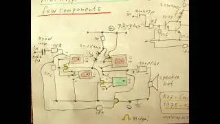 Mini 4 transistor Audio amplifier (utility) 0.8 Watt (schem. & demo) A 1975 circuit, modernized