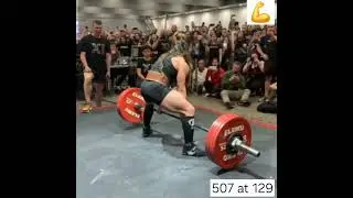 Stefi Cohen  deadlift 507 at 129 