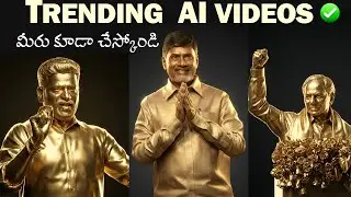 🚨Trending Golden Staute Video's 🔥|KCR CBN REVANTH REDDY🔥| free prompts⚡