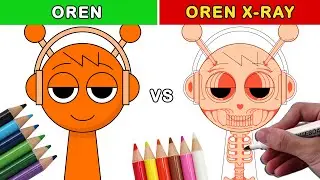 Рисуем Спрунки Орена Рентген - INCREDIBOX SPRUNKI - Вдохновлено Cartooning Club