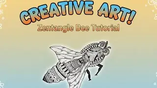 Bee Drawing #shorts #ytshorts #drawing #livestreaming #creator #art #viral #zentangle