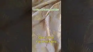 ✨ Gold / Silver Foil Print Fabric ✨