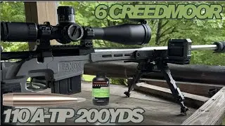 6 Creedmoor 110 A-tip, Staball 6.5 200yds