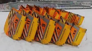 Кайты  Cabrinha Chaos 2017 года с планками полный комплект 5-7-9-11-13 м2