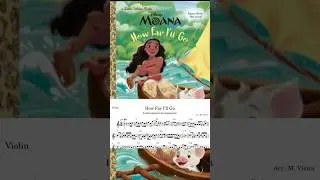 How Far I'll Go (Moana) | Sheet Music for Violin, Alto Sax & Trumpet #moana #sheetmusic #violin