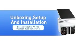 Baseus Security X1 Pro Outdoor Camera | What's in box | The World's First Smart AI Dual-Tracking
