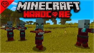 Minecraft HARDCORE 1.14 Survival | Uh Oh Pillagers Turned Up!