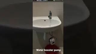 Water booster pump. Shower or basin