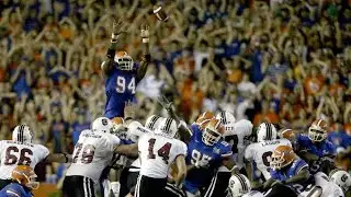 Florida blocked field goal vs South Carolina 2006 [4K]