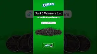 Oreo Scan and win | Winners List Part 5 #shorts #ytshorts