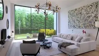Villa 3D Film 3D Vue 3D. Architecture 3D.