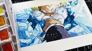 Drawing VEGETA vs BROLY