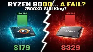 Ryzen 9000 vs 7000X3D: The Gaming Reality (7500X3D vs 9700X)