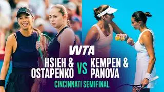 Hsieh/Ostapenko vs. Kempen/Panova| 2026 Cincinnati Doubles Semifinal | WTA Match Highlights