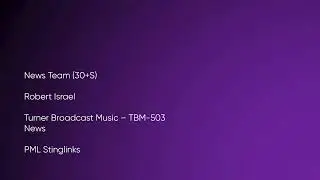 News Team (30+S) - R. Israel | Turner Broadcast Music (TBM-503) [Full Track] - PML Stinglinks #869