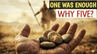 &ldquo;Why Did David Pick Five Stones? The Untold Meaning Behind His Choice. #biblestories 