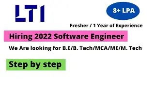 LTI off campus drive 2022 batch | LTI Hiring Software Engineer | LTI jobs 2022 | #LTI | #job