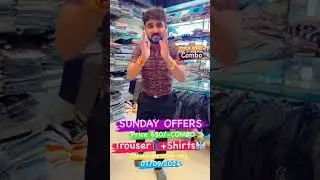 Price 650/=SUNDAY OFFERS. TROUSER👖+ SHIRTS👔  LOOT LEY MAN'S WEAR) Add-Vishu Nagar Parasia Road Chh.