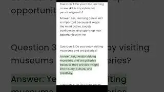IELTS Speaking Part 1: intro Questions and answers | Video Part 53 | #shorts #ieltsspeaking