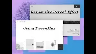 Awesome Reveal Effect 2019 || Using TweenMax