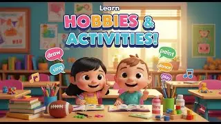 Learn Hobbies & Activities in English 🎨⚽🎵 | Fun English Vocabulary for Kids 💬 | Learn English