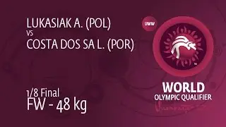 1/8 FW - 48 kg: A. LUKASIAK (POL) df. L. COSTA DOS SA (POR), 2-1