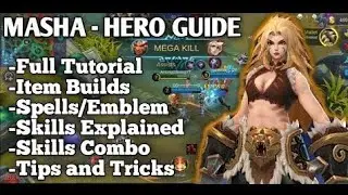 Mobile Legends || Masha Build,Spell's,Emblems And More