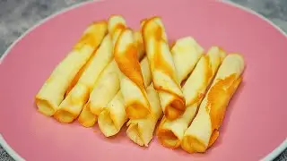Wafer Rolls Recipe | Cigarette Cookies Recipe | Cigarette Russes | Yummy Wafer Rolls Cookies