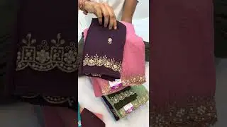 Handwork Border Saree with Contrast Blouse : 1290₹ ➡️ ORDER ON 9426472801 ❤️