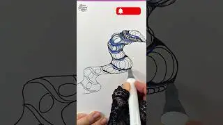 💙 Mesmerizing Doodle Snake Flow &mdash; Hypnotic Drawing Process