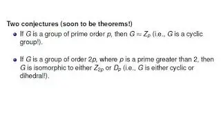 MTH 316 Chapter 7, part 2: Consequences of Lagrange's Theorem