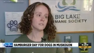 Dogs enjoy cheeseburgers at overflowing Muskegon shelter
